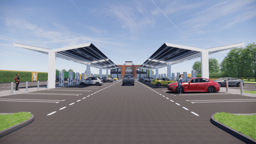 Gridserve: la sua prima innovativa stazione di ricarica per le EV aprirà in  estate 