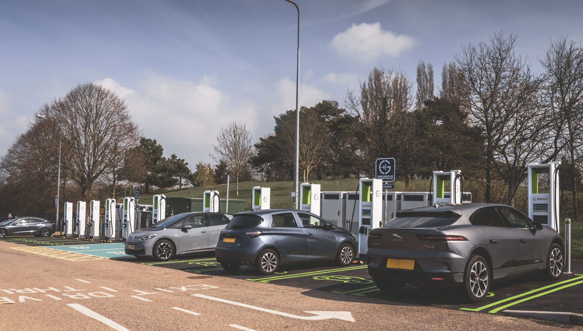 GRIDSERVE  EV chargers near the UK's biggest music festivals