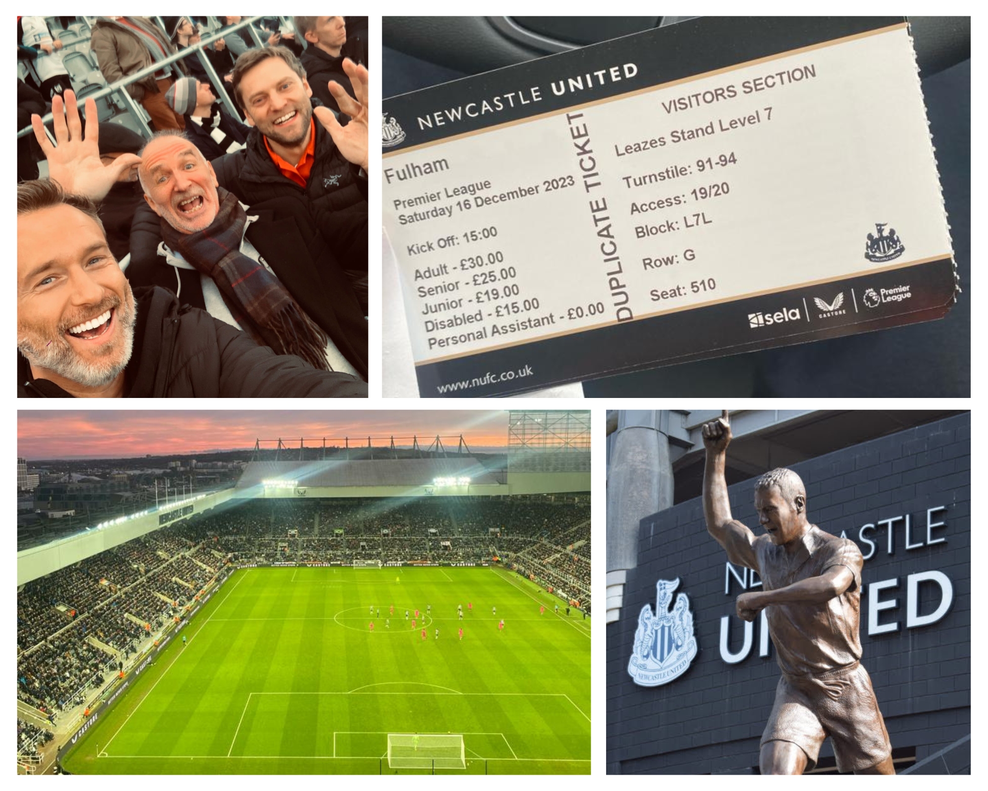 Newcastle United vs Fulham FC